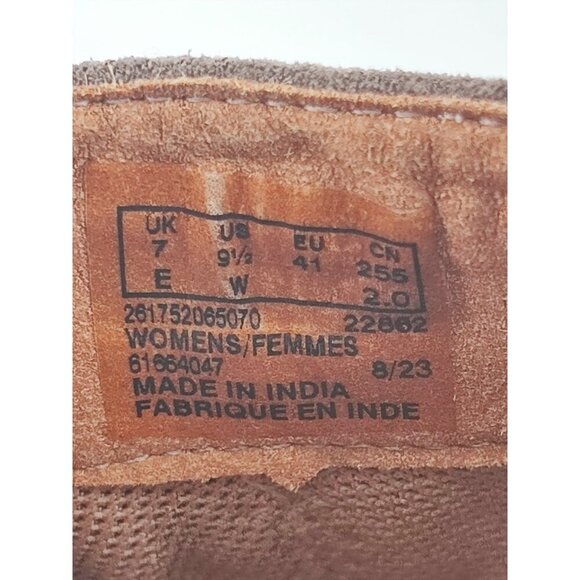 Clarks Women's Dark Taupe Suede Aspra Walk Waterproof Booties Size 9.5W US - Picture 8 of 9